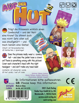 Zoch 601105179 - Auf der Hut Kartenspiel